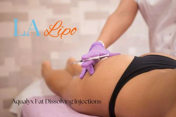 Woman having fat dissolving injections East Bedfont on thighs