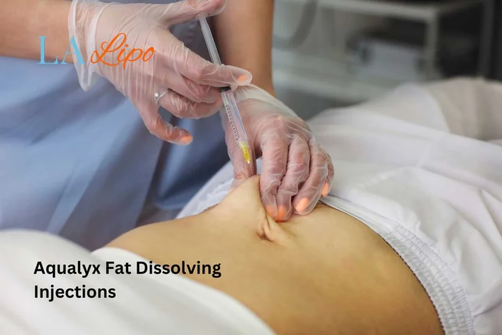 woman having fat dissolving injections East Bedfont in the stomach
