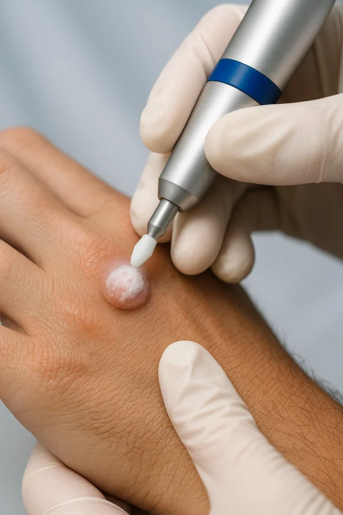 example of wart removal East Bedfont using cryopen