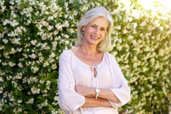 Older woman happy with urinary incontinence treatment East Bedfont