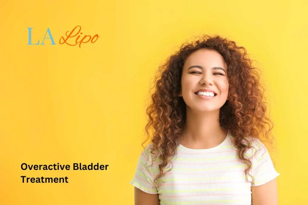 woman smiling about overactive bladder treatment East Bedfont solutions
